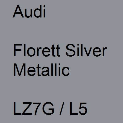Audi, Florett Silver Metallic, LZ7G / L5.